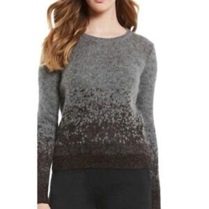 Antonio Melani Women’s Sweater Grey Wool Blend Metalic Size S